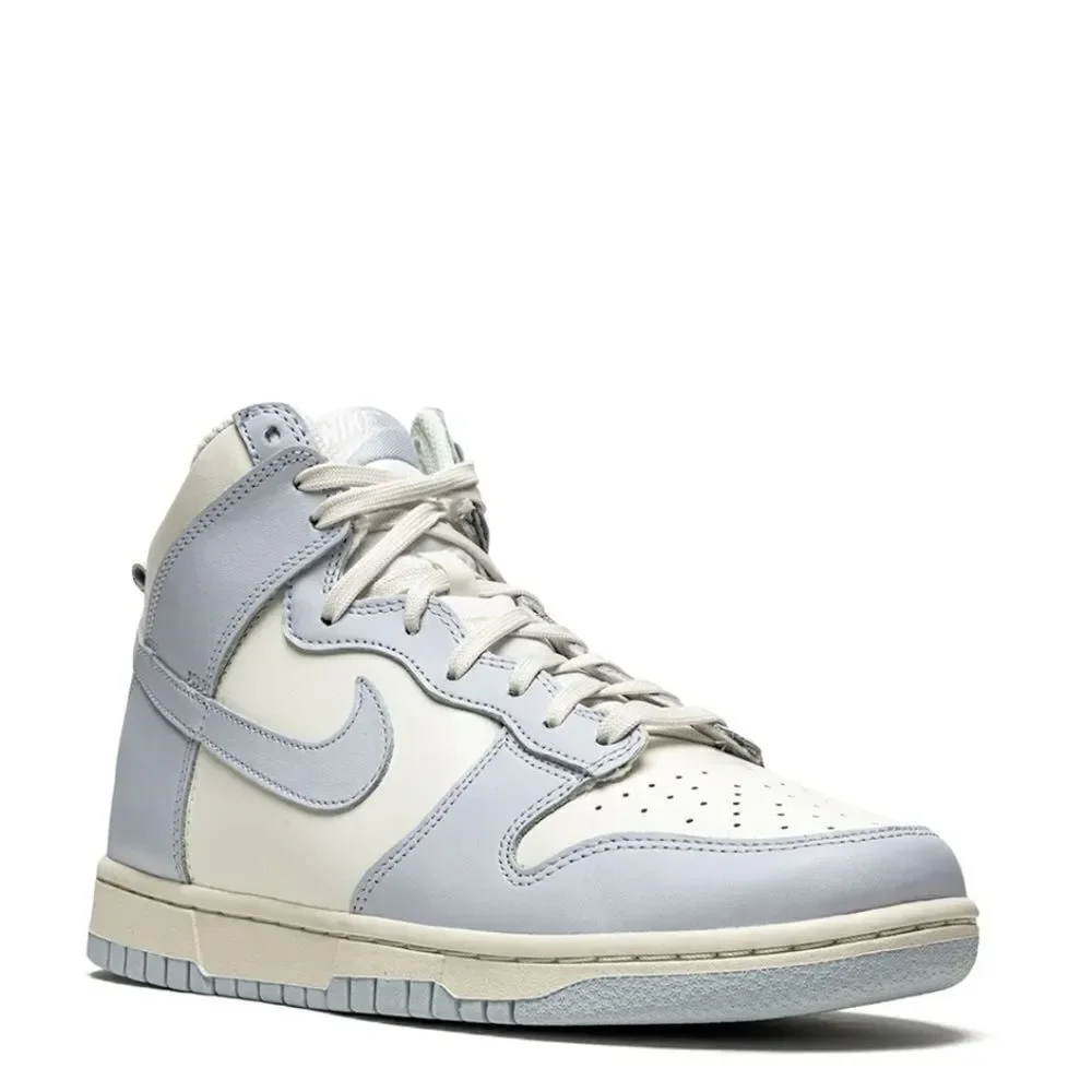 Nike Dunk High 'Football Grey' High-Top Sneakers in White and Gray